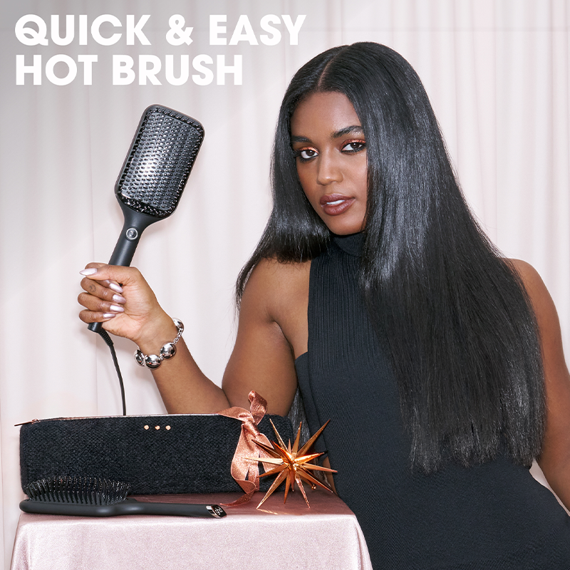 ghd Glide+ Max Brush Cashmere Set
