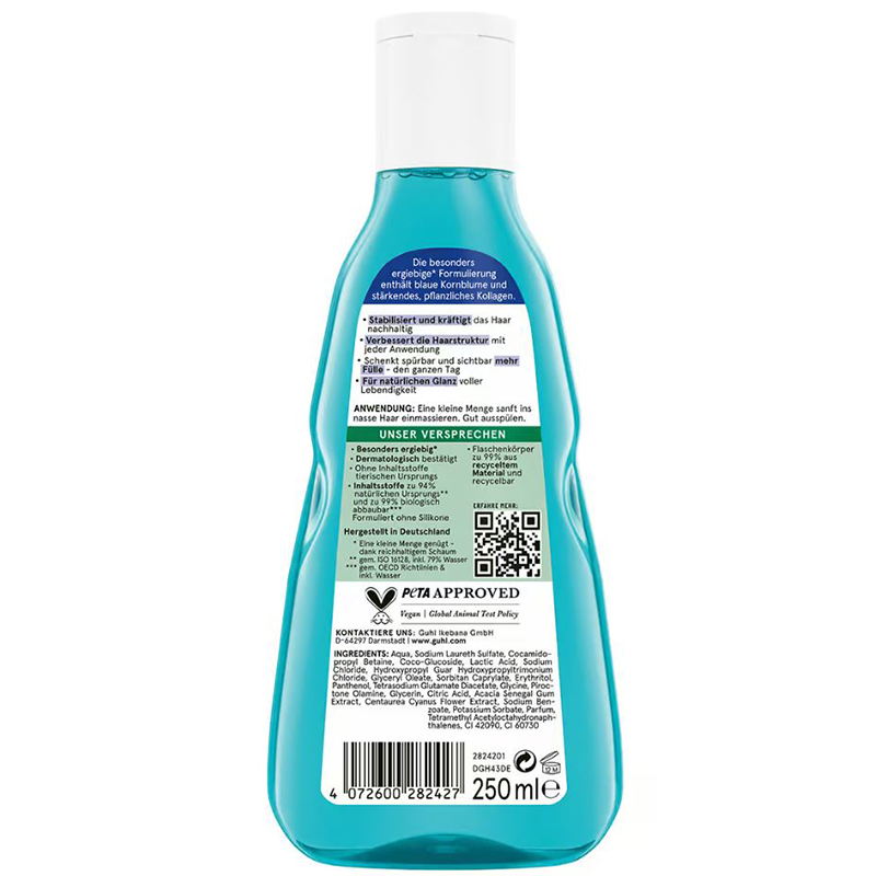 Langzeit Volumen Kräftigendes Shampoo Inhalt