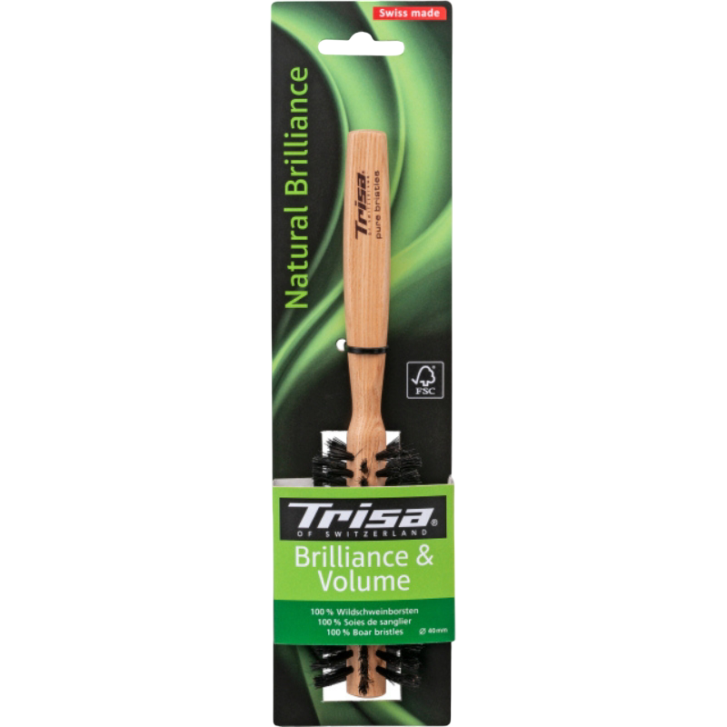 Rundbürste Natural Brilliance Small Wildschweinborsten