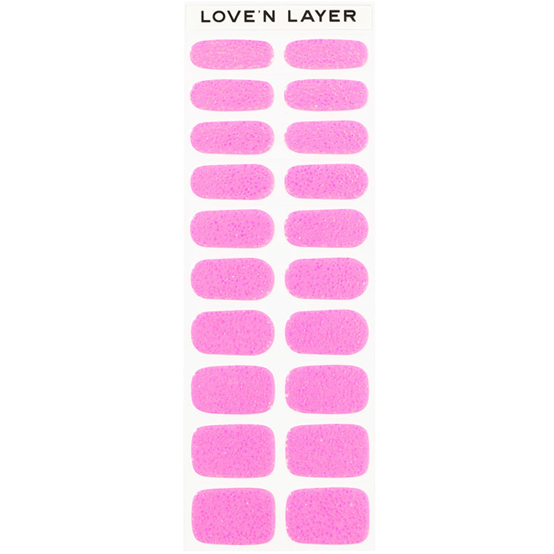 Hand Layers - Square Sparkle Pink