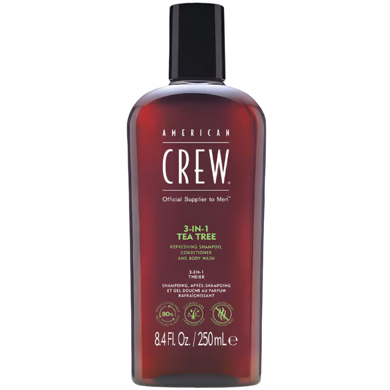 3-in-1 Refreshing Tea Tree Shampoo, Conditioner & Body Wash - 250ml