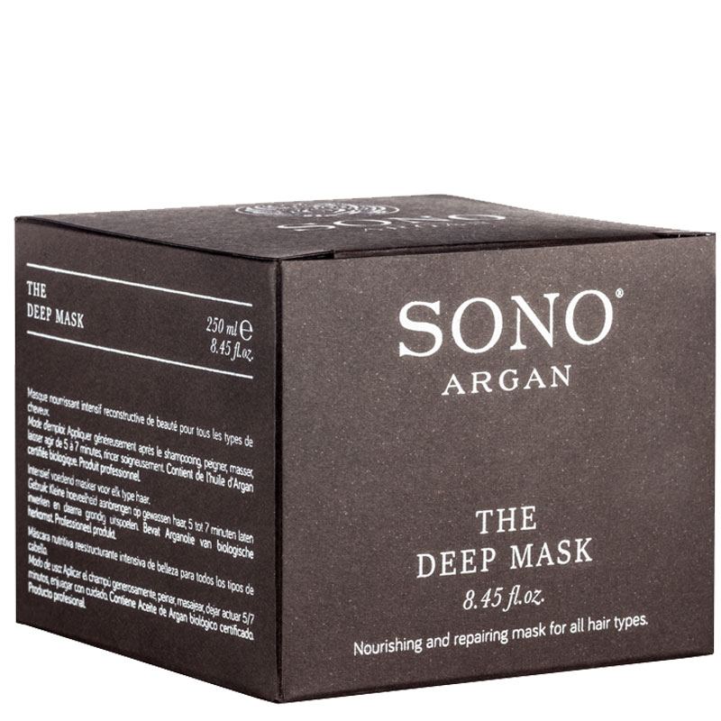 The Deep Mask -  Sono Argan - 250 ml - Verpackung seitlich - Sono