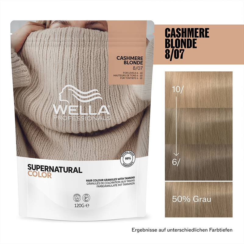 Wella Supernatural Color Haarfarbe 8/07 Cashmere Blonde