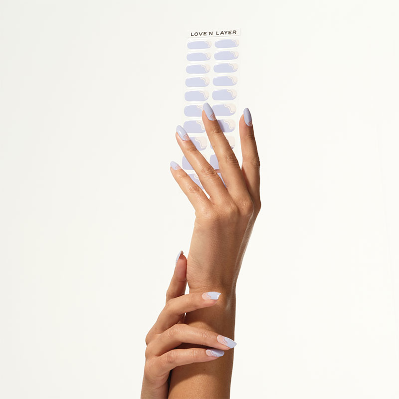 Hand Layers - French Swirl Sky Blue