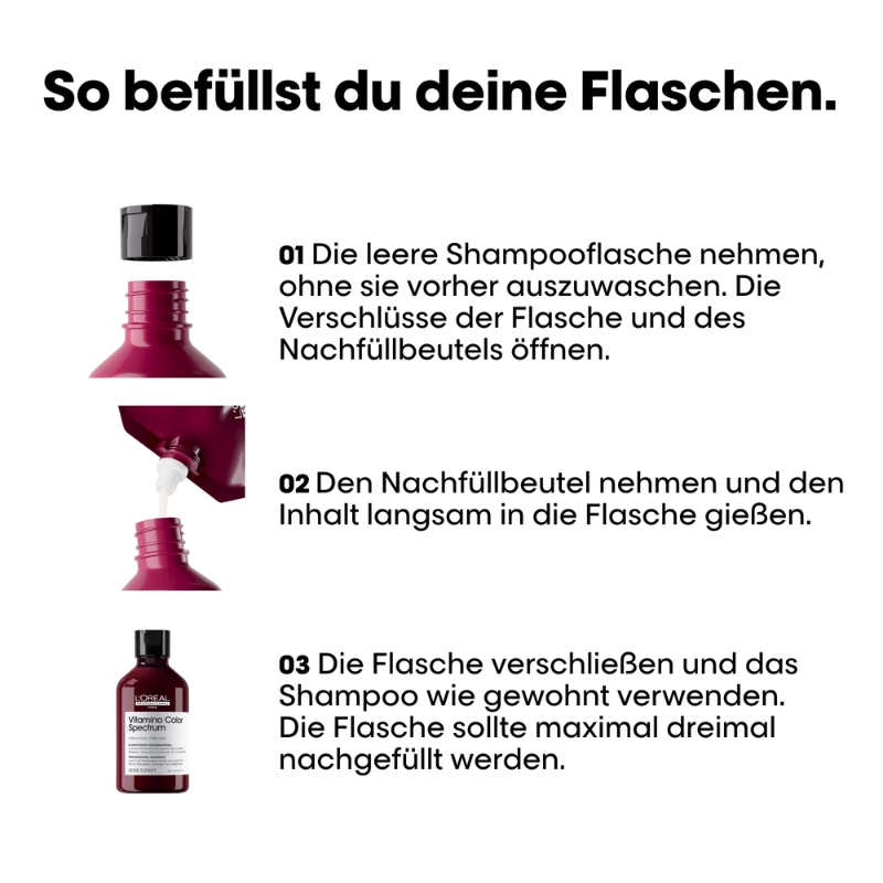 Shampoo für langhaltende Farbergebnisse