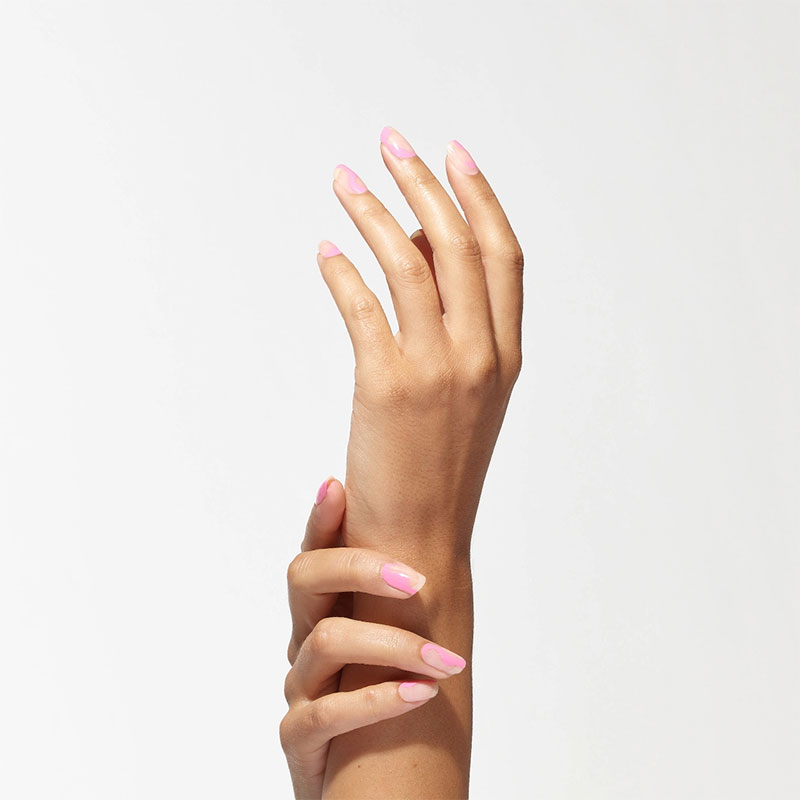 Hand Layers - Abstraction Poppy Pink