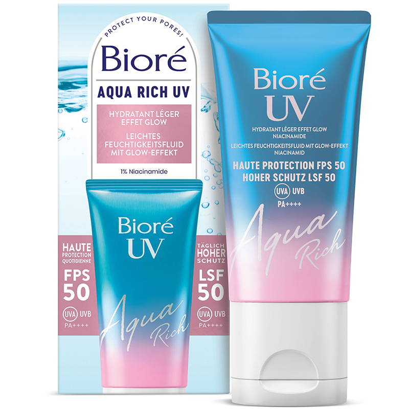 Aqua Rich UV Leichtes Feuchtigkeitsfluid mit Glow Effekt LSF50