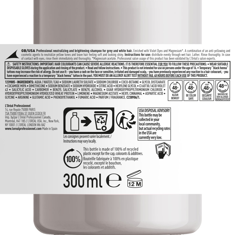 Silver Shampoo - 300ml info