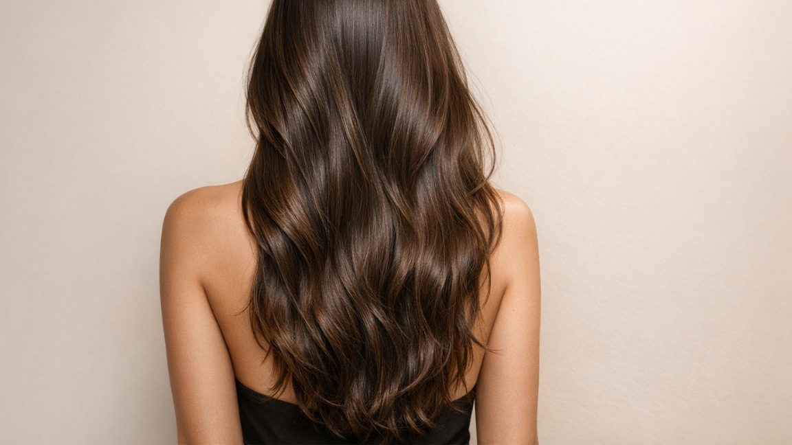 Femme aux beaux cheveux longs