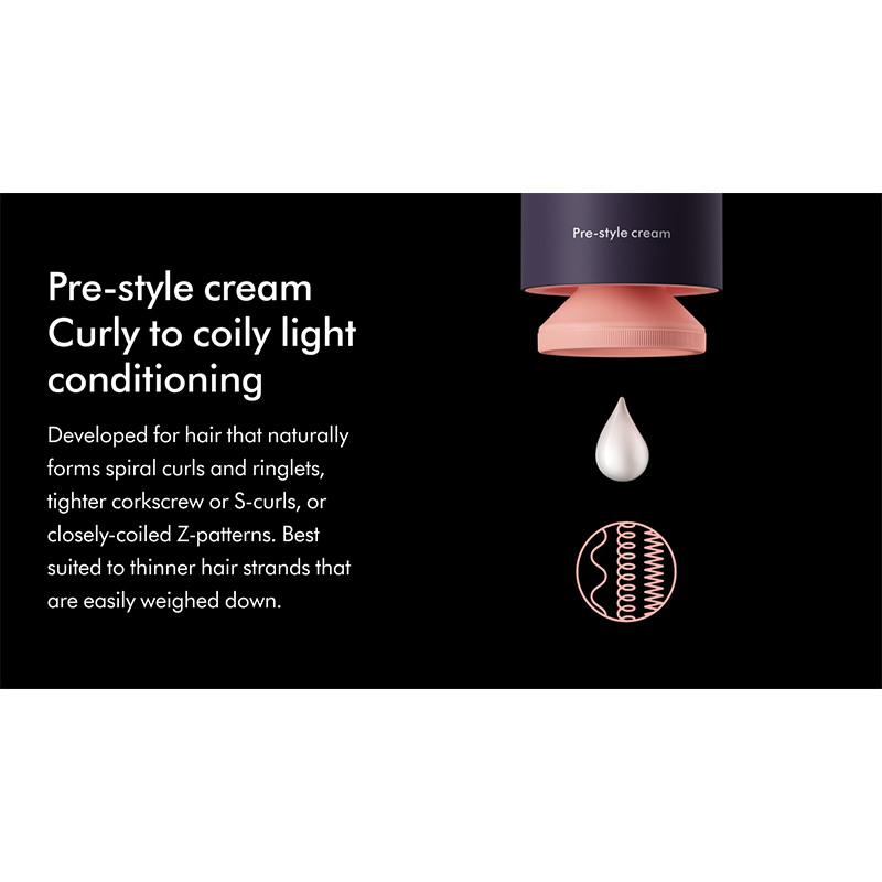 Dyson Chitosan Pre-Styling Creme - lockiges und krauses Haar