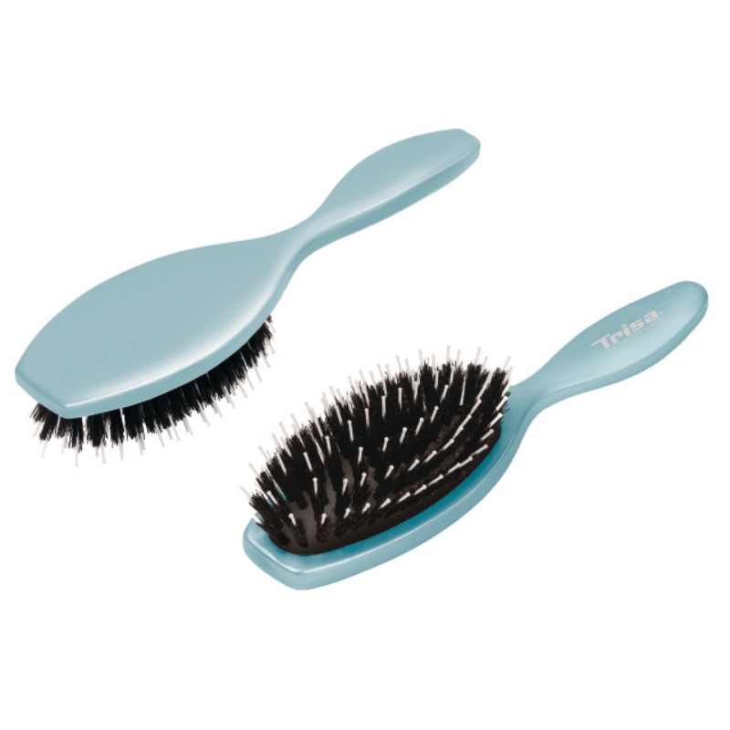 Basic Brushing Small Metallstiften & Wildschweinborsten - blau