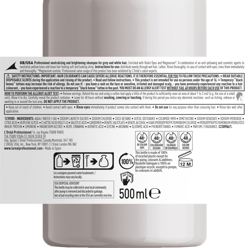 Silver Shampoo - 500ml info