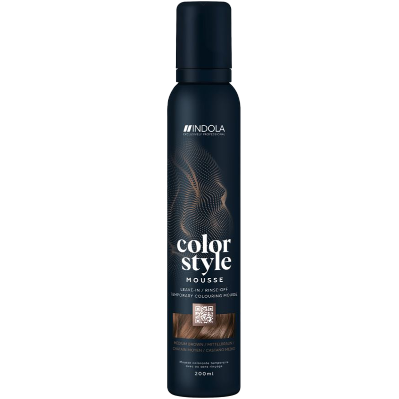 Indola Color Style Mousse Mittelbraun