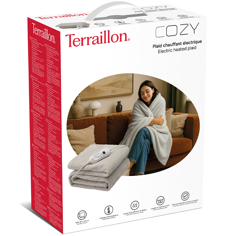 Terraillon Wärmedecke Cozy Light Grey