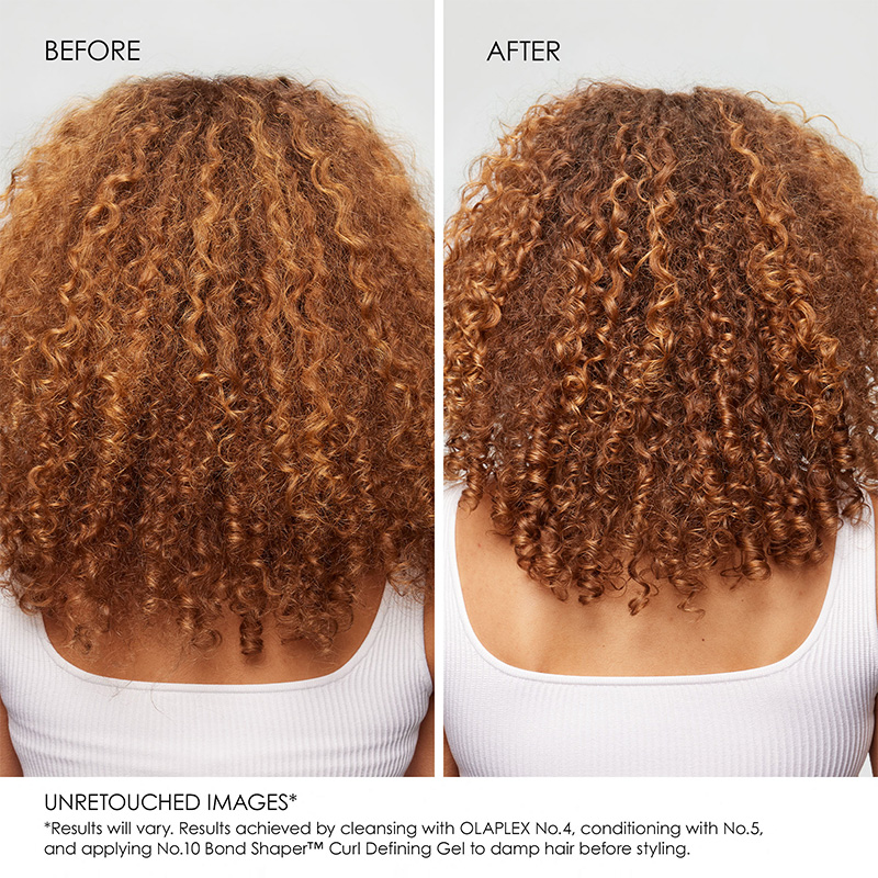 Olaplex No.10 Bond Shaper Curl Defining Gel - Vorher Nachher