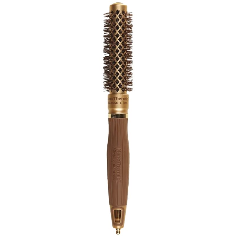 Olivia Garden Expert Blowout Shine Wavy Bristles Gold & Brown - 20mm