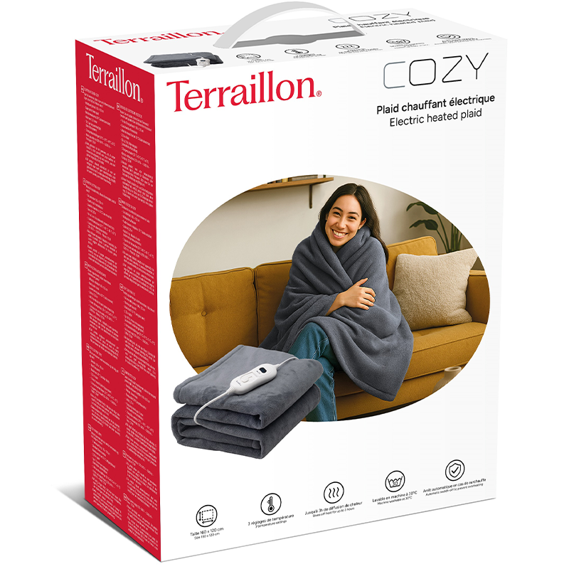 Terraillon Wärmedecke Cozy Dark Grey