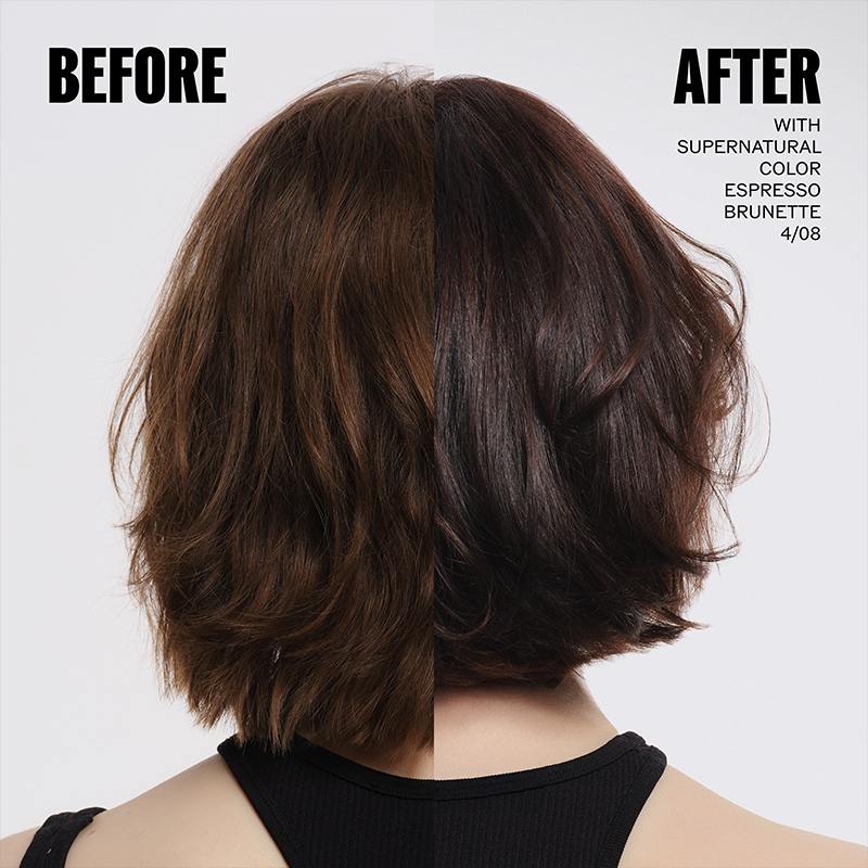 Wella Supernatural Color Haarfarbe 4/08 Espresso Brunette