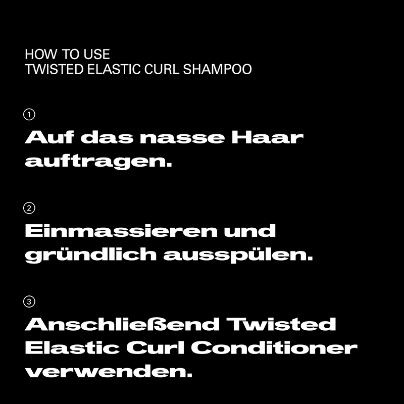 Twisted-Shampoo-Anwendung
