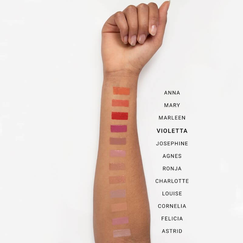 Purpur farbiger Lip Gloss