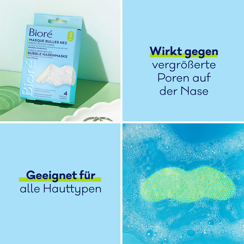 Porenverfeinernde Bubble Nasenmaske