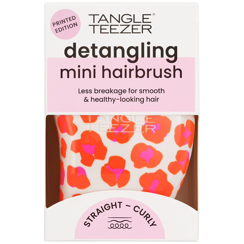 Detangling Mini Hairbrush - Leo Orange