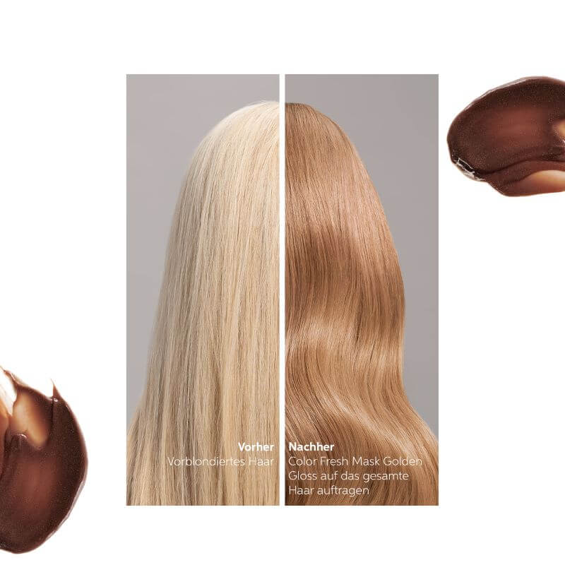 Color Fresh Mask - Golden Gloss - 500ml vorher nachher