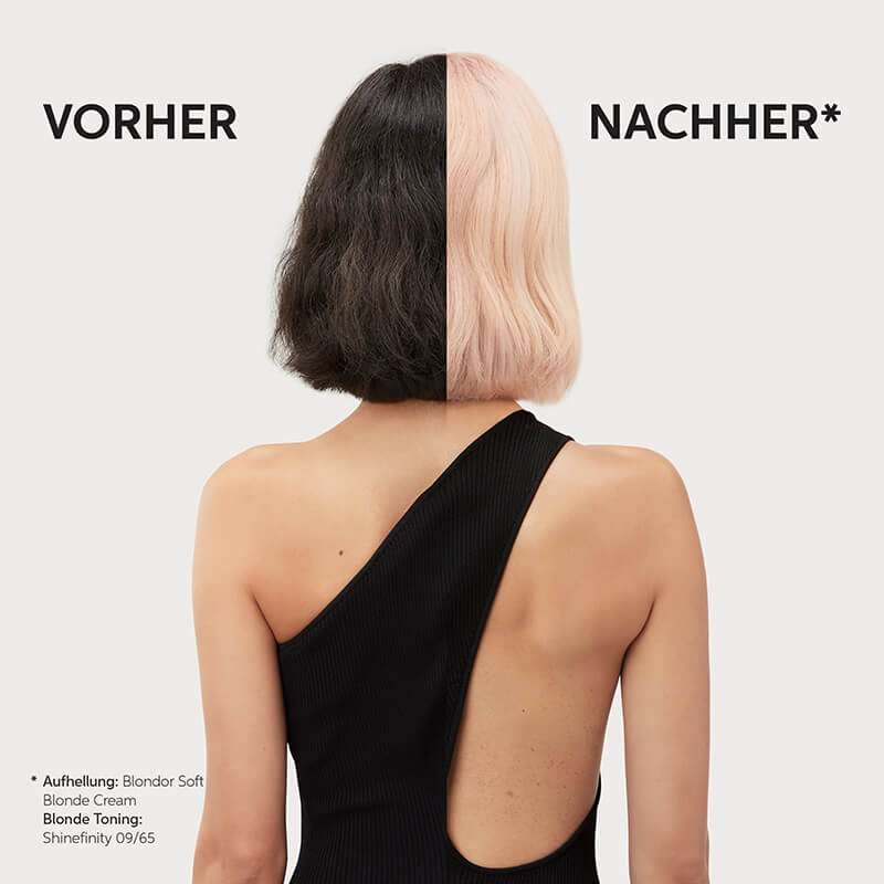 Blondor Soft Blonde Cream - 200ml vorher nachher