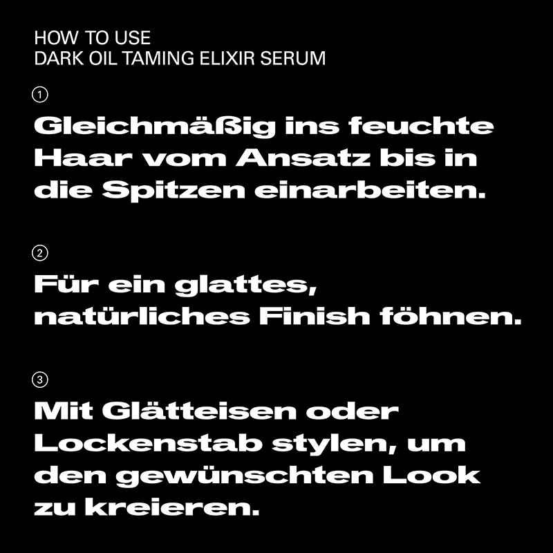 Dark-Oil-Serum-Anwendung