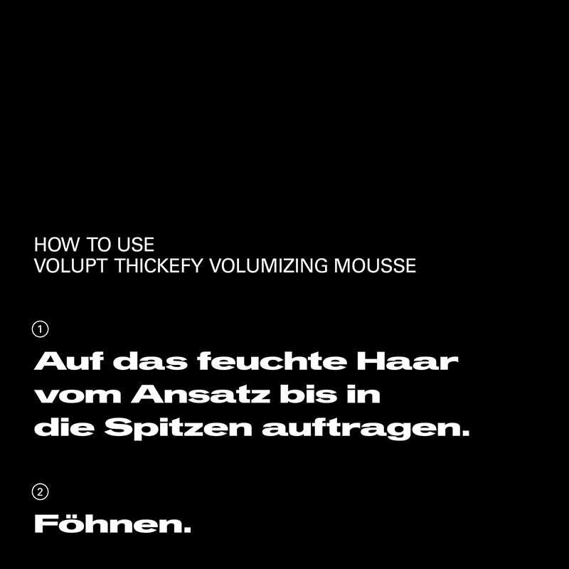 Volupt-Volume-Mousse-Anwendung