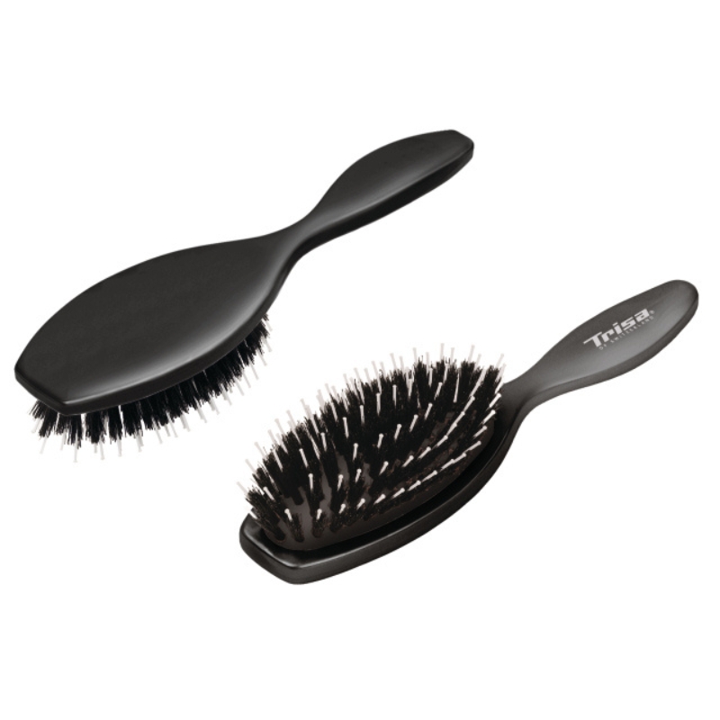 Basic Brushing Small Metallstiften & Wildschweinborsten - schwarz