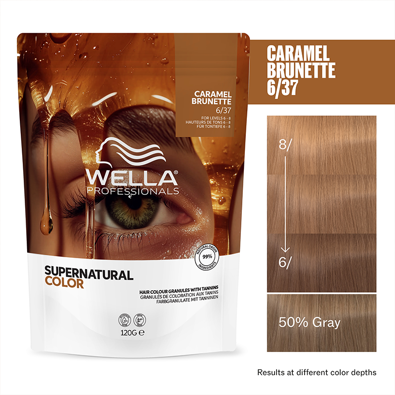 Wella Supernatural Color Haarfarbe 6/37 Caramel Blonde