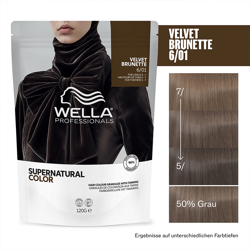 Wella Supernatural Color Haarfarbe 6/01 Velvet Brunette