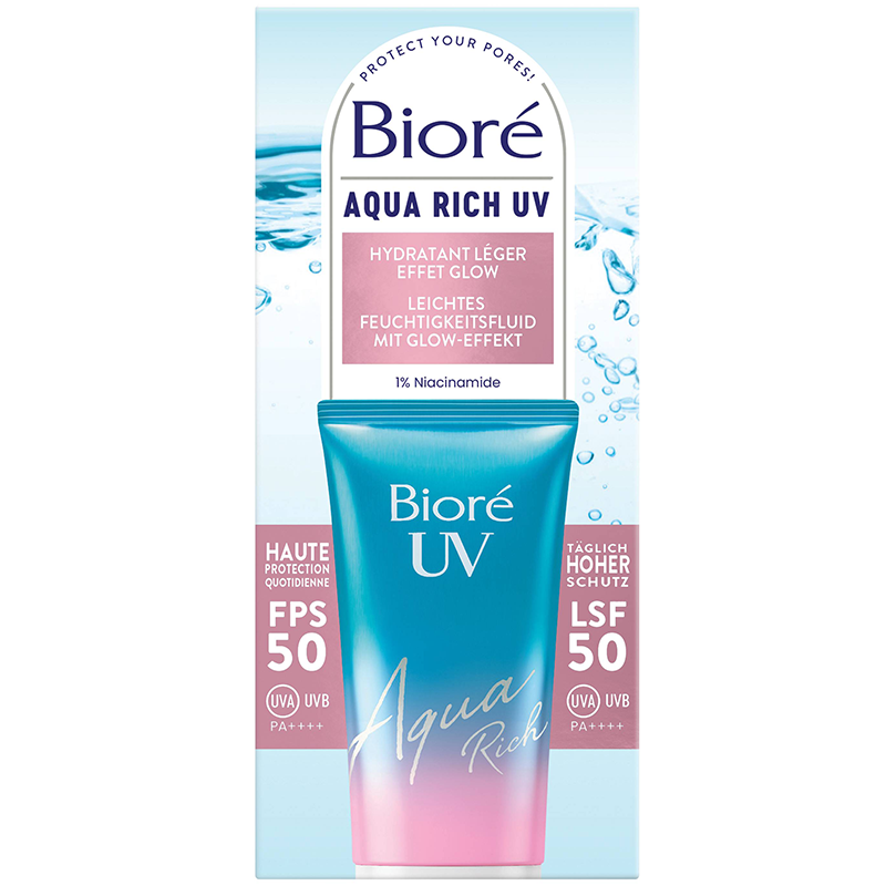 Aqua Rich UV Leichtes Feuchtigkeitsfluid mit Glow Effekt LSF50