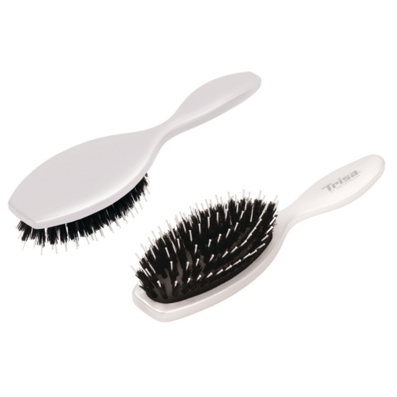 Basic Brushing Small Metallstiften & Wildschweinborsten - weiss