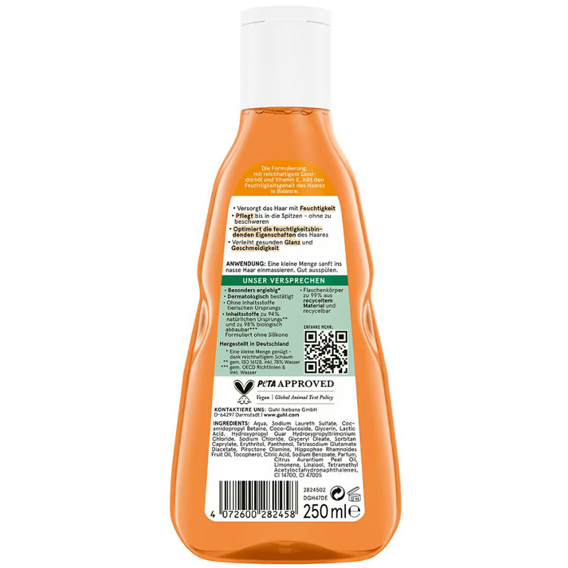 Feuchtigkeit & Glanz Shampoo Inhalt