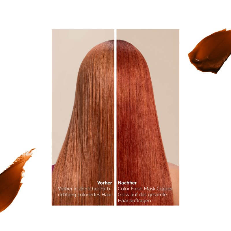 Color Fresh Mask - Copper Glow - 500ml vorher nachher