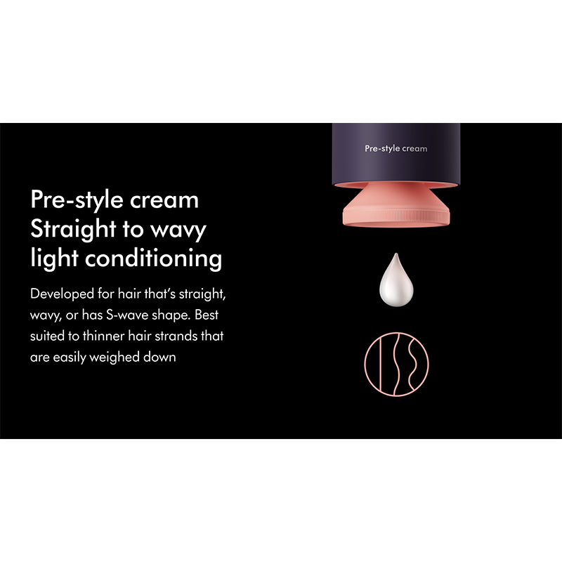 Dyson Chitosan Pre-Styling Creme - glattes und welliges Haar