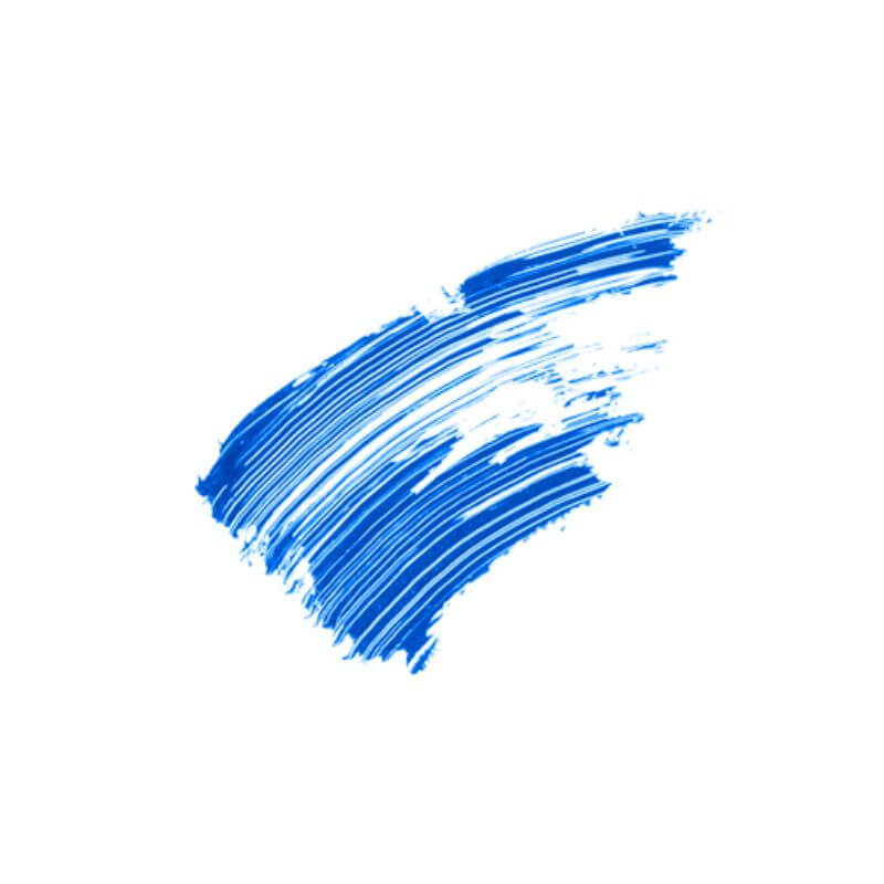 Blaue Wimperntusche