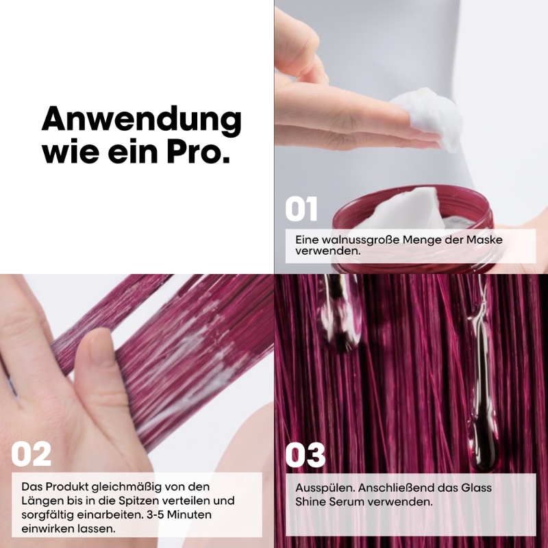 Haarmaske für langhaltende Farbergebnisse
