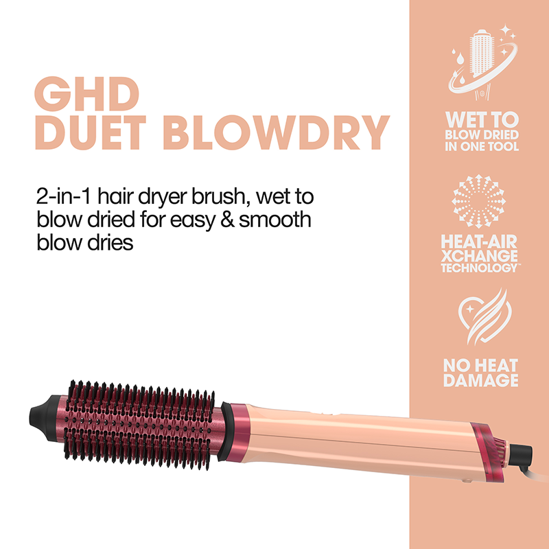 ghd-duet-blowdry-Hair-Dryer-Brush-in-Sunkissed-Peach-Vorteile
