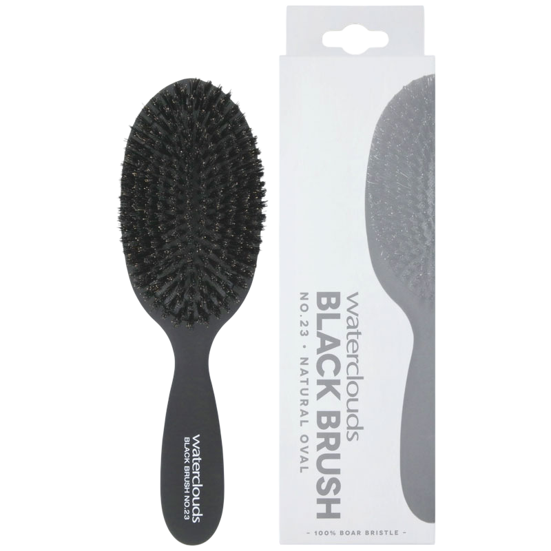 Black Brush Natural Oval No. 23
