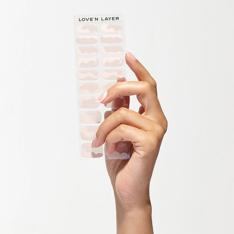 Hand Layers - Abstraction Light Pink