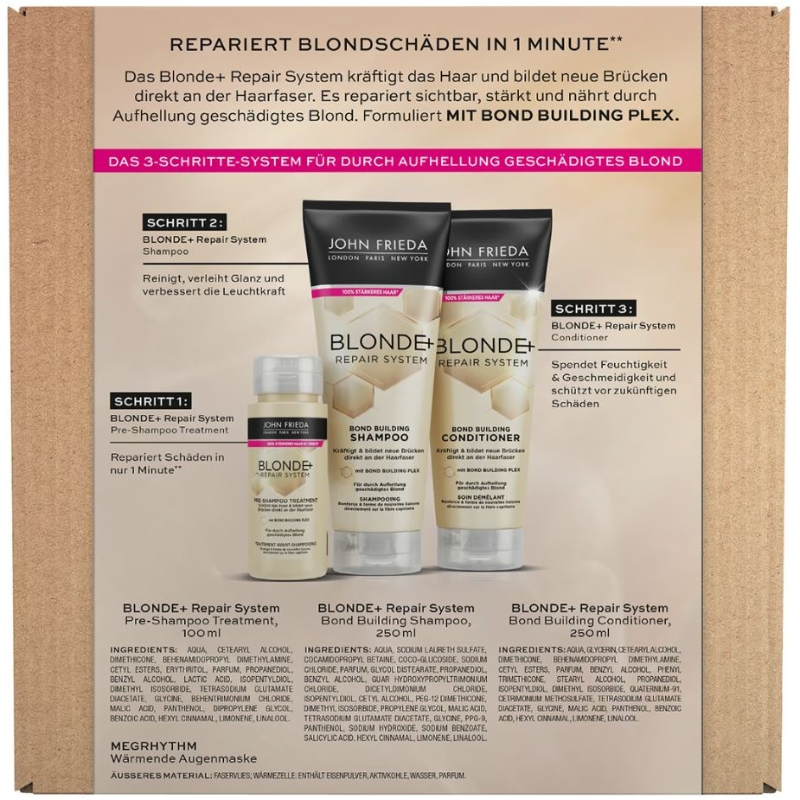 John Frieda Blond+ Repair System Box