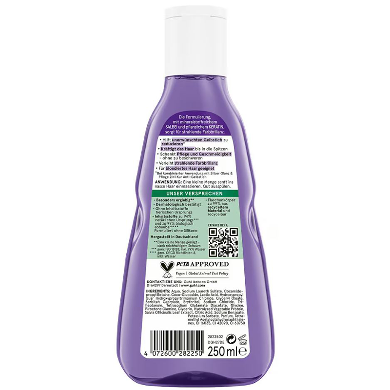 Silber Glanz & Pflege Shampoo Inhalt