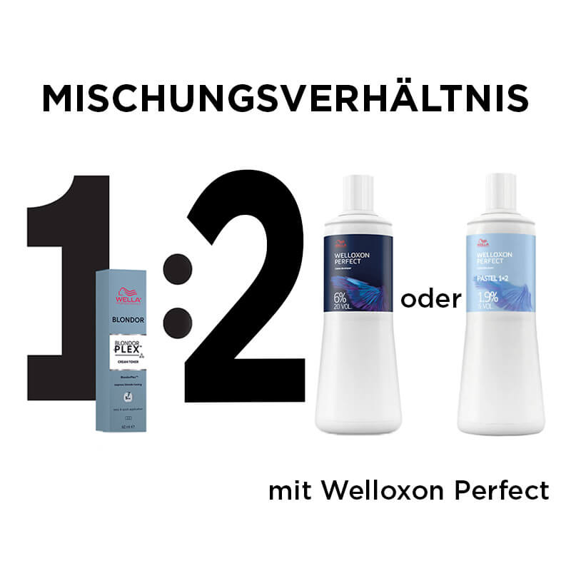 Blondor Cream Toner /86 Ultra Cool Booster - 60ml Mischverhältnis