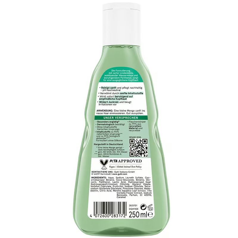 Kopfhaut Sensitiv Shampoo Inhalt