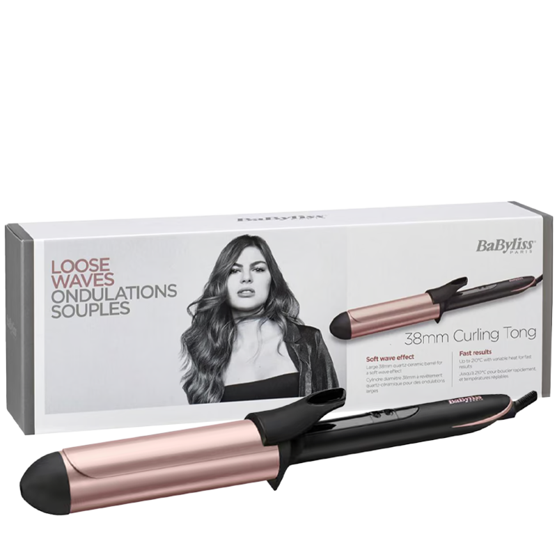 Lockenstab Rose Quartz 38mm - C453E