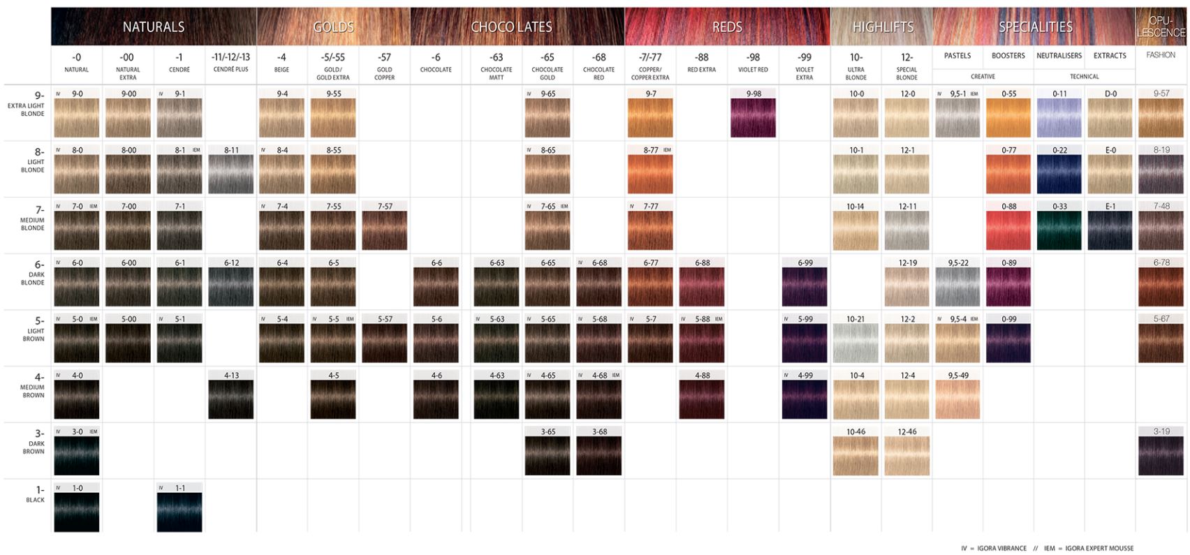 Igora-Royal-Farbkarte