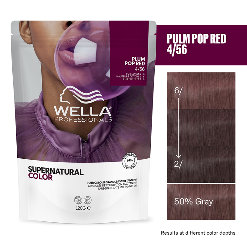 Wella Supernatural Color Haarfarbe 4/56 Plum Pop Red